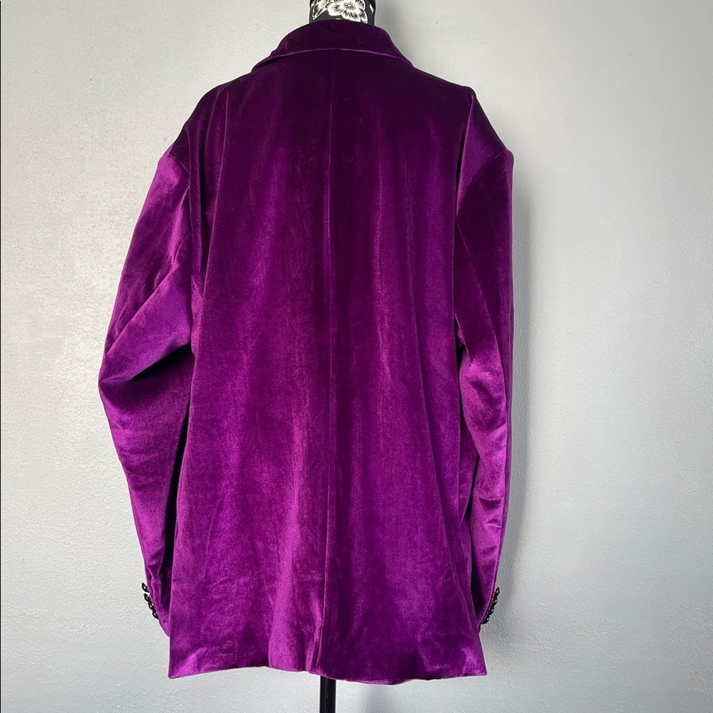 Wzikai Purple Velvet Blazer - Picture 5 of 14